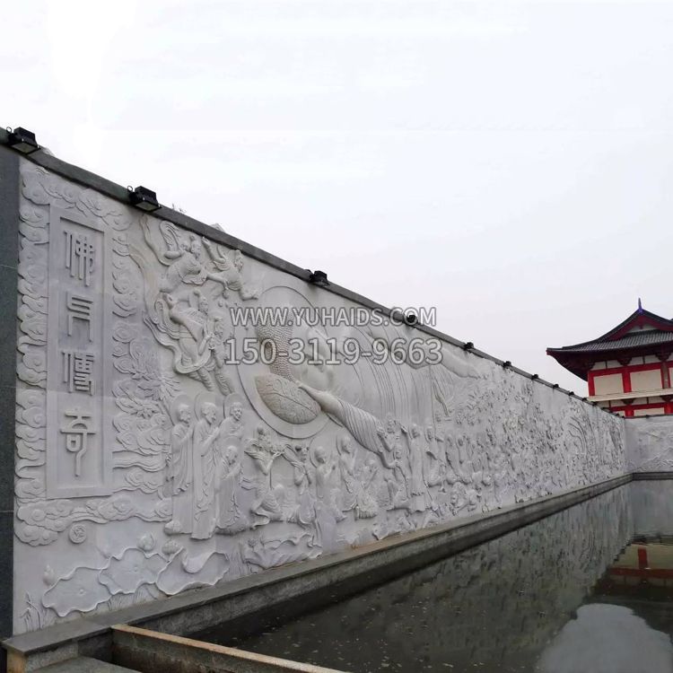 寺庙佛文化浮雕墙雕塑