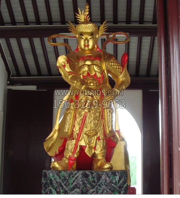 寺庙韦陀菩萨铜雕雕塑