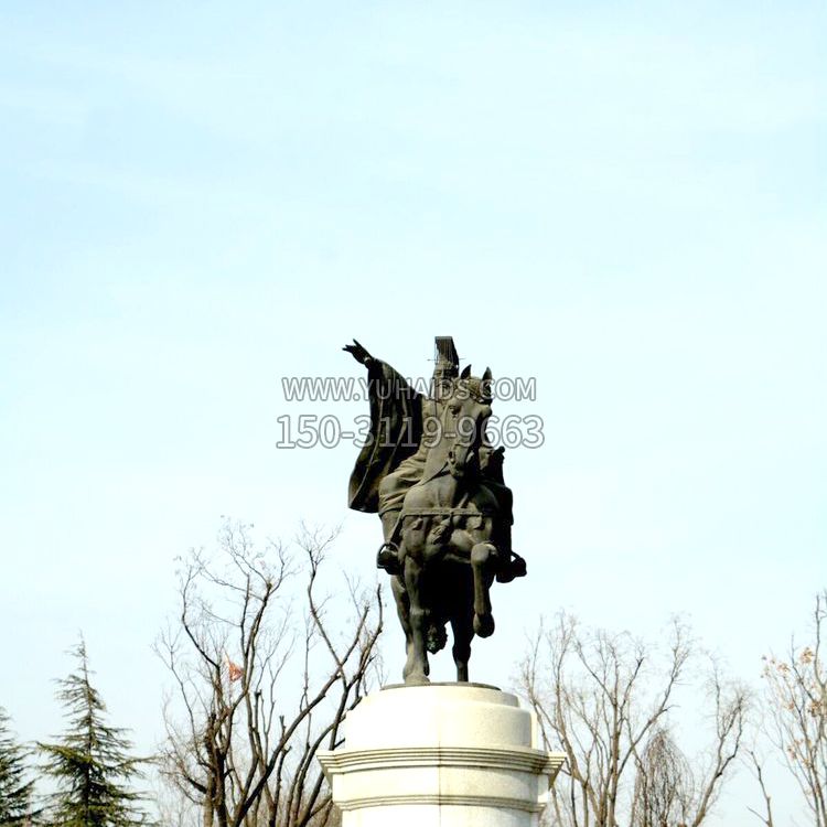 隋文帝杨坚铜雕塑像