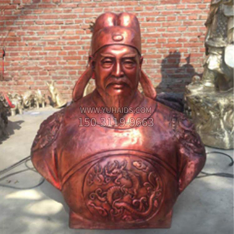 唐代政治家军事家郭子仪铜雕胸像雕塑