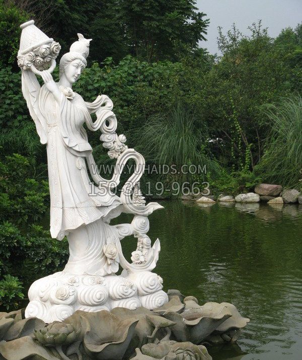 天女散花石雕雕塑