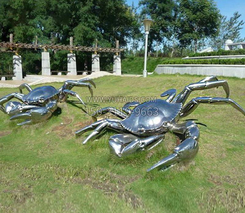 螃蟹雕塑不锈钢