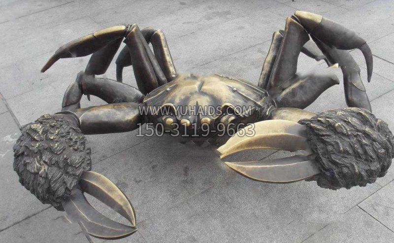 螃蟹动物铜雕雕塑