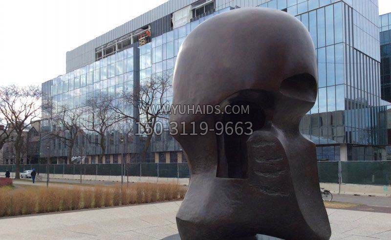 企业门口抽象铜雕雕塑