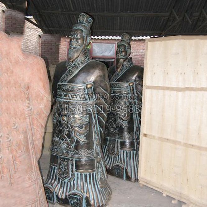 秦始皇青铜雕像雕塑