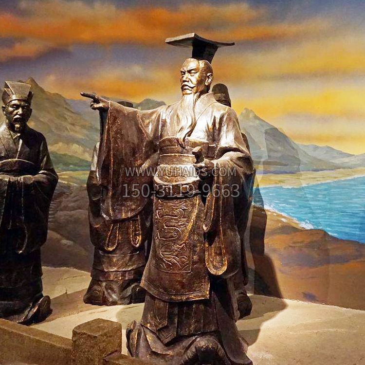 秦始皇铜雕像雕塑