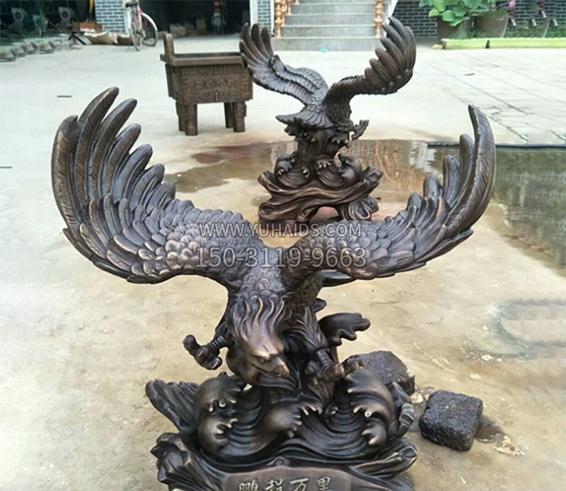 老鹰铜雕 (2)雕塑