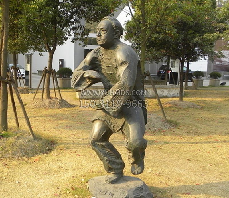 练太极广场锻炼铜雕雕塑