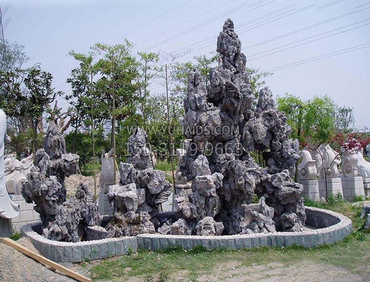 灵璧石奇石假山雕塑
