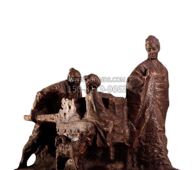 孟母三迁铜雕雕塑