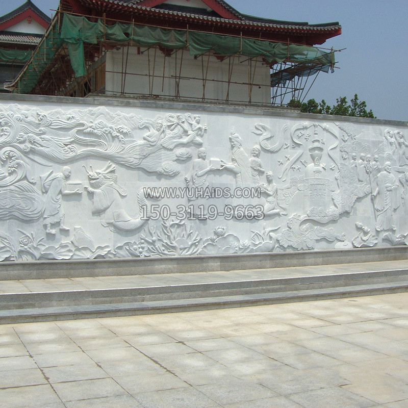 汉白玉寺庙浮雕墙雕塑