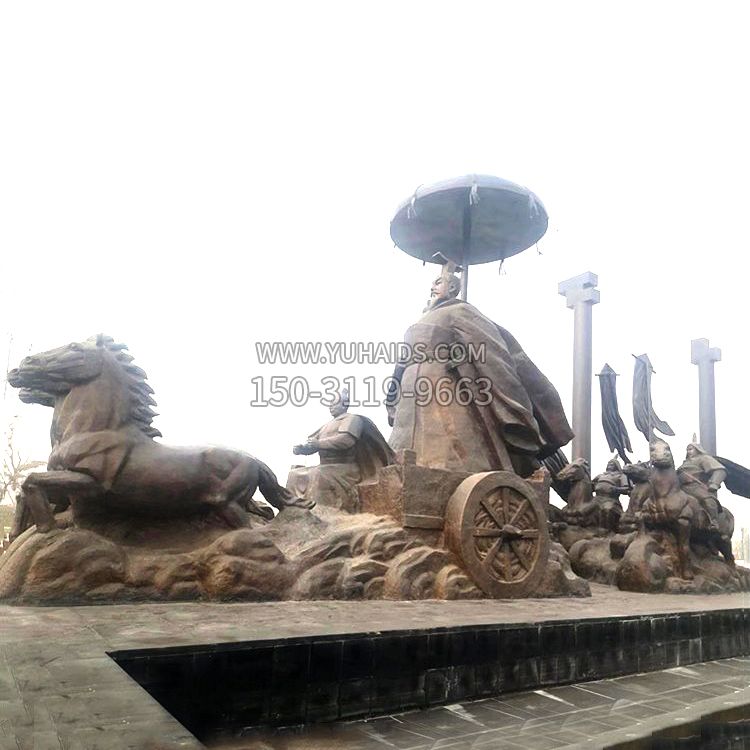汉武帝景观铜雕塑-中国历史名人古代著名帝王雕像