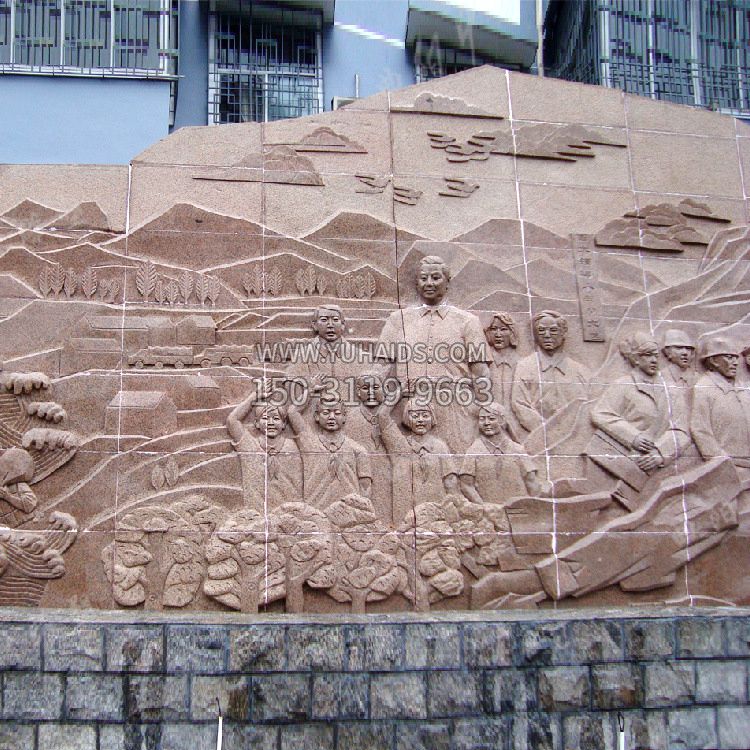 红砂岩建筑浮雕外墙雕塑