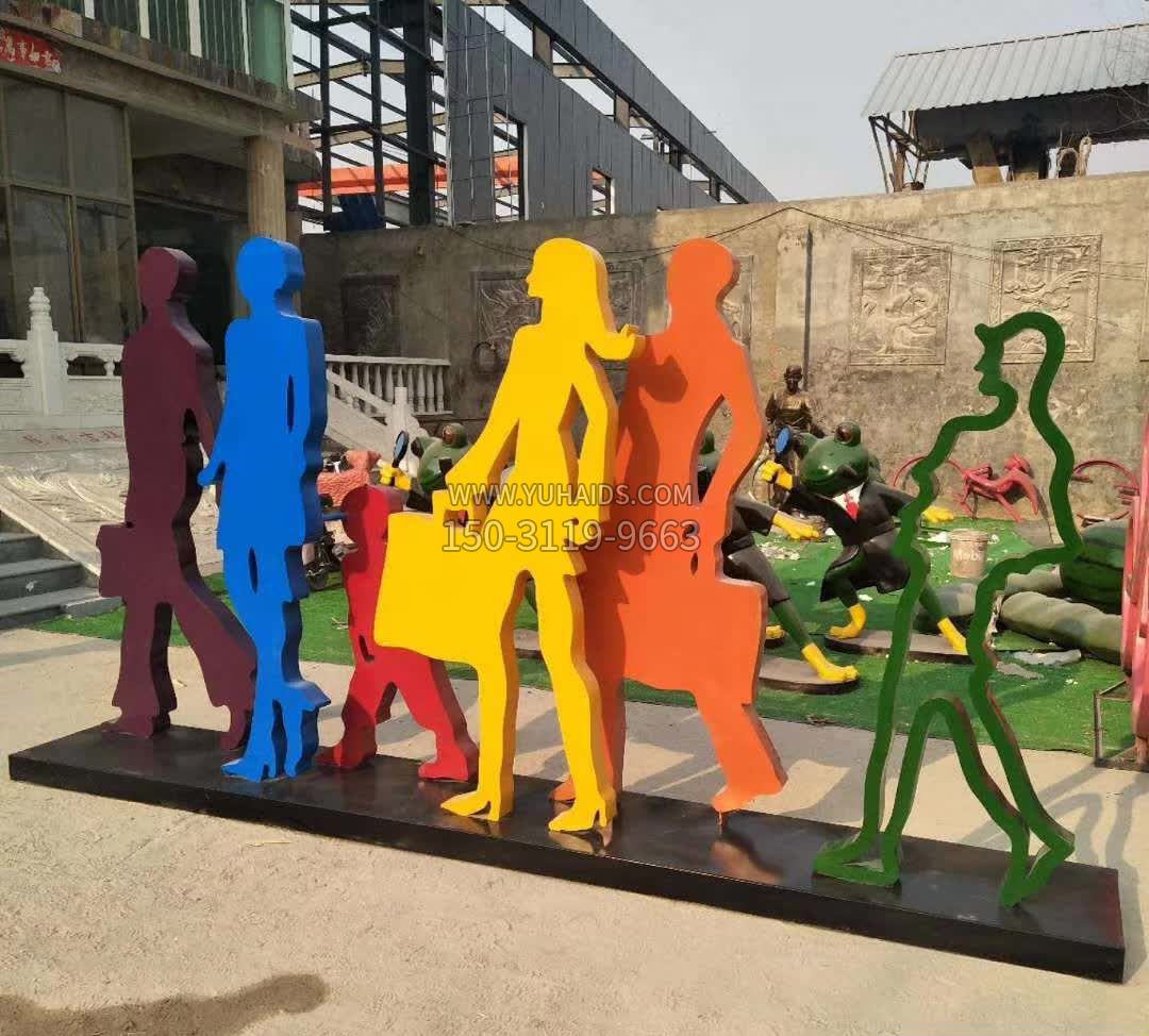 户外不锈钢美陈雕刻雕塑