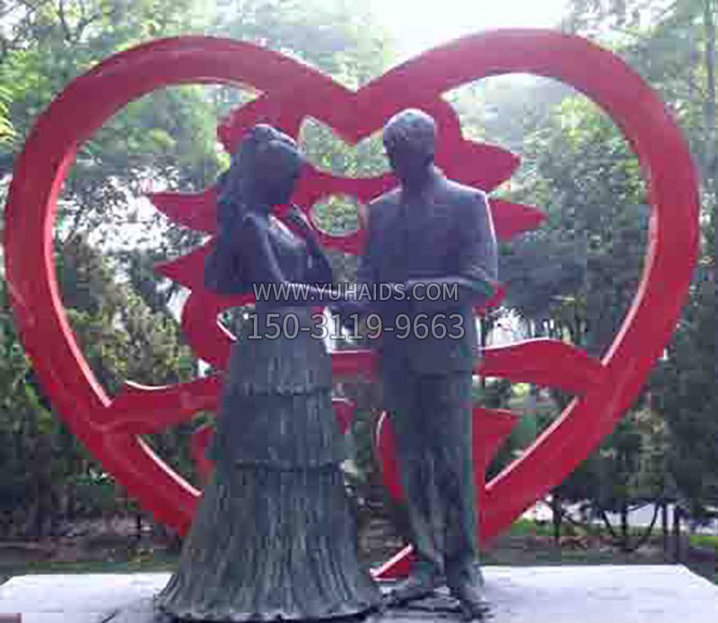 结婚公园喜庆铜雕雕塑