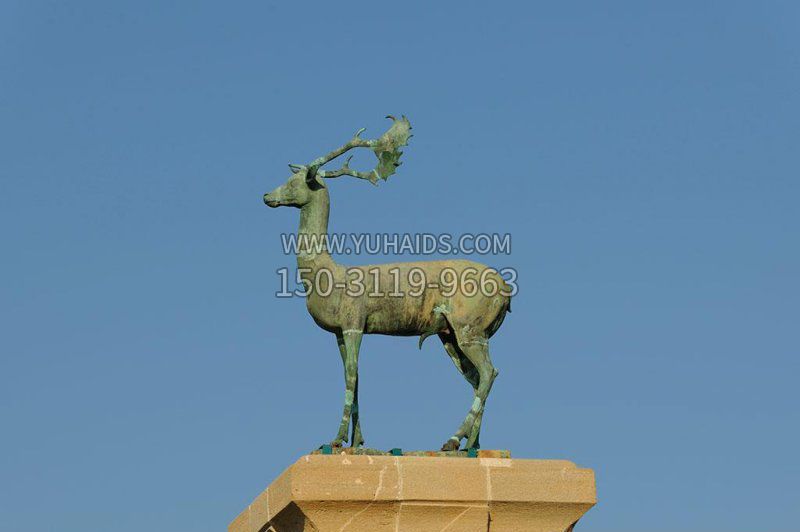 广场驯鹿景观铜雕雕塑