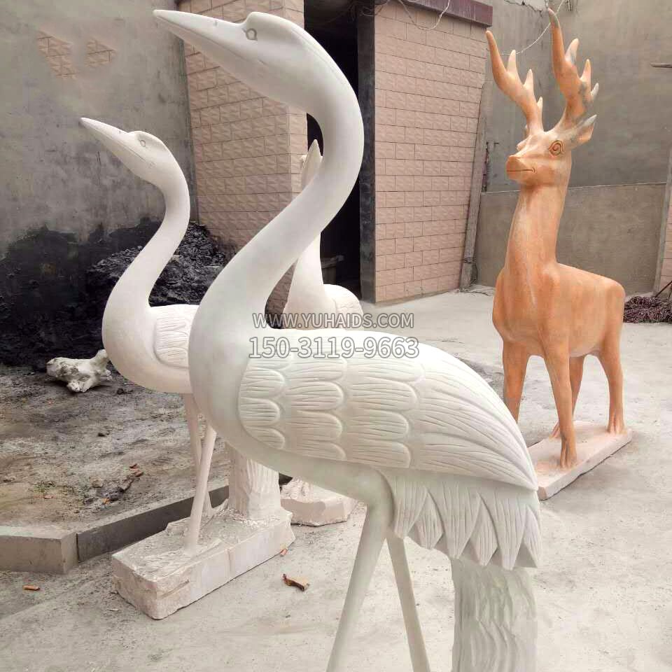 龟鹤石雕建筑雕塑
