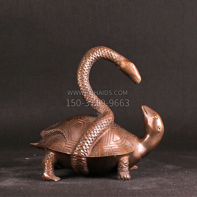 龟蛇玄武铸铜雕塑摆件