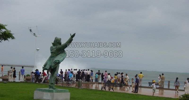 海边指挥家景观铜雕雕塑