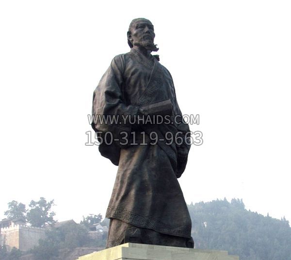 古代著名史学家司马迁塑像雕塑