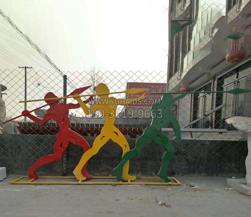 不锈钢标枪雕塑