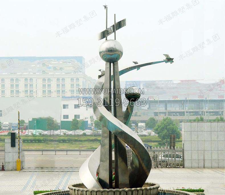不锈钢广场学校雕塑
