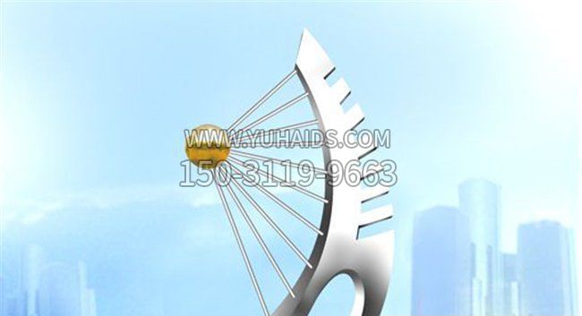 不锈钢校园抽象未来之梦雕塑