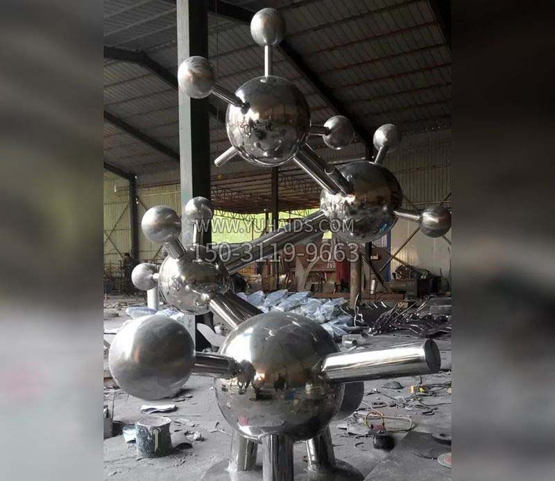 不锈钢原子雕塑