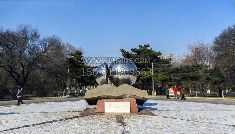 公园不锈钢景观球雕塑