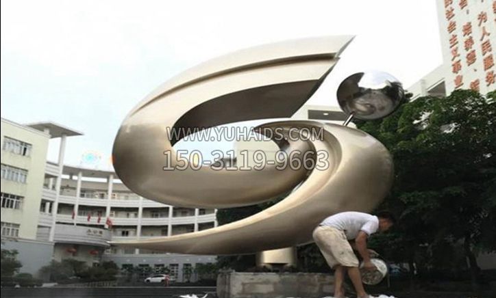 不锈钢翱翔广场景观雕塑