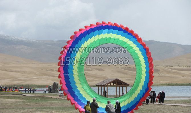 不锈钢彩虹圆形景观雕塑