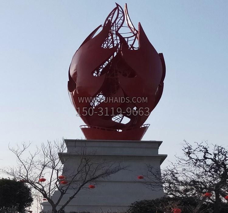 不锈钢火焰雕塑