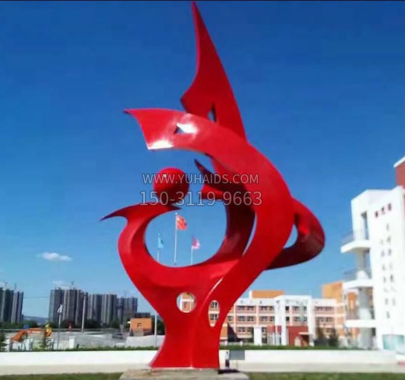 不锈钢烤漆升华雕塑