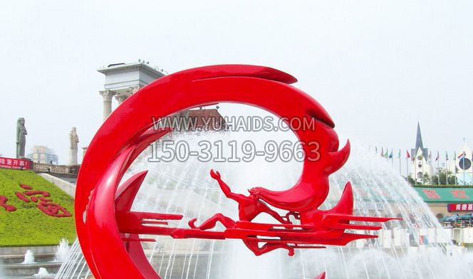 不锈钢科技之光广场雕塑 不锈钢科技之光广场雕塑