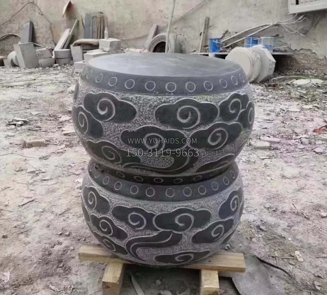 公园景观石雕凳雕塑