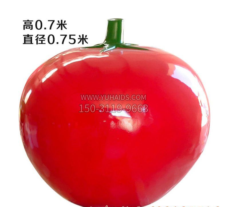 玻璃钢番茄雕塑