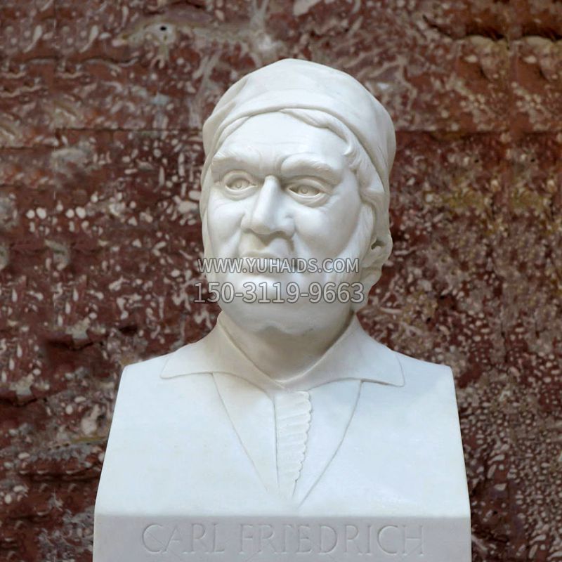 德国著名数学家高斯汉白玉石雕胸像雕塑