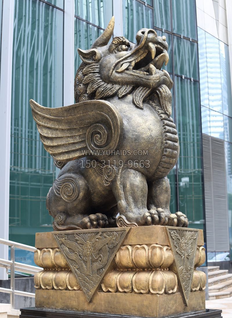 法院门口独角兽神兽铜雕雕塑