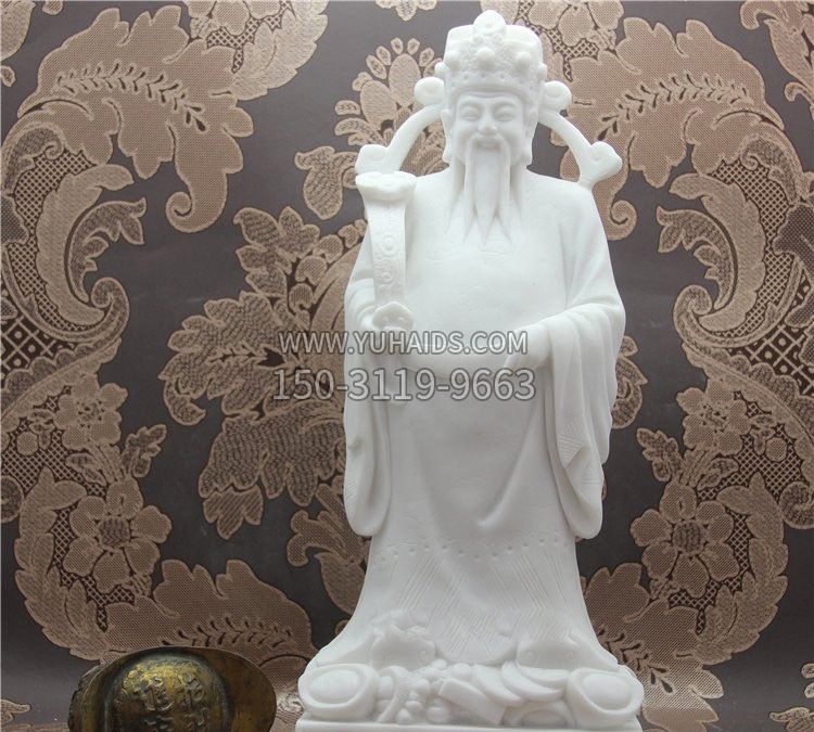 财神庙文财神雕塑