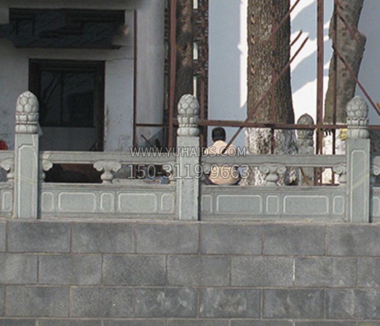 仿古城墙石栏板石雕雕塑