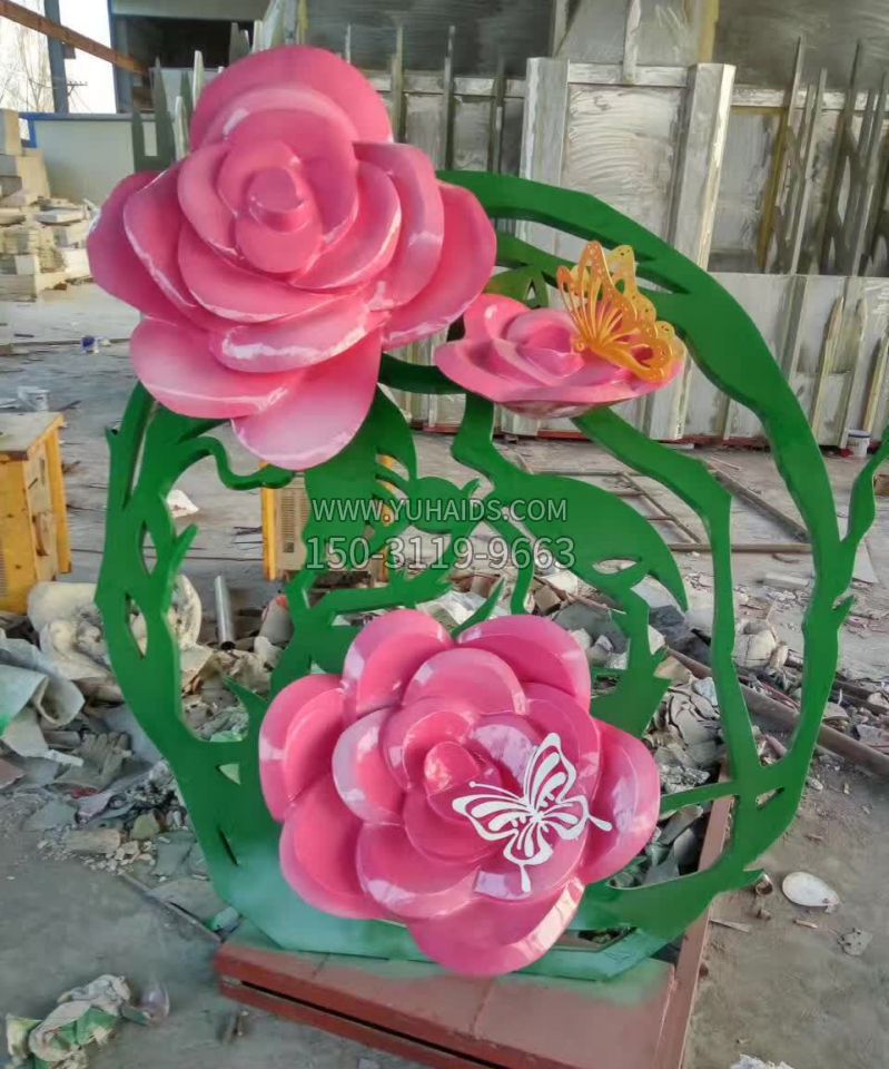 不锈钢紫荆花雕塑1