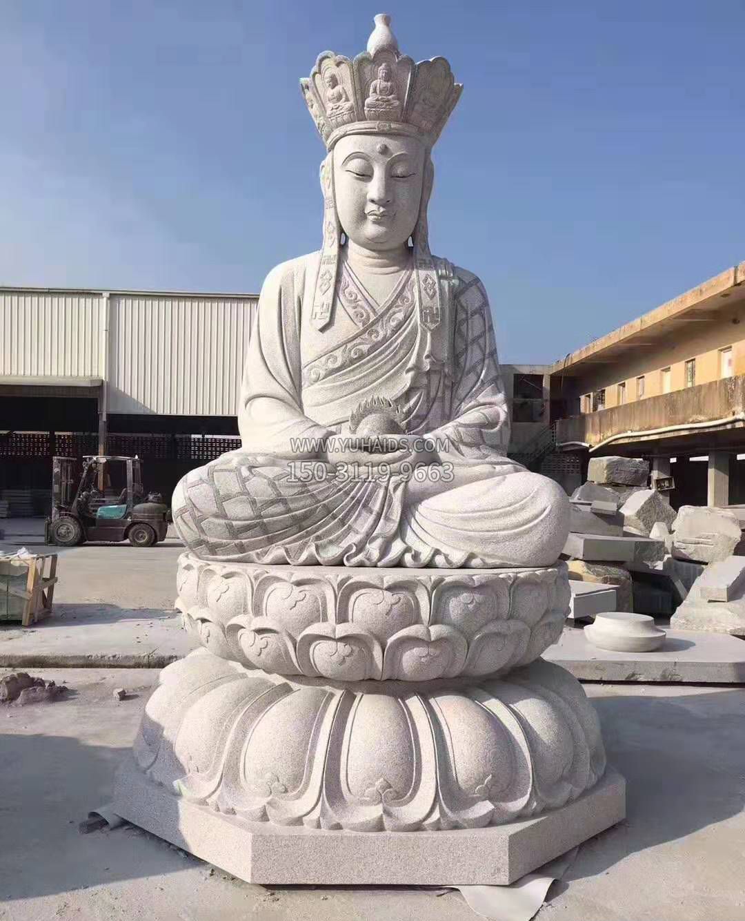 地藏王石雕佛像摆件寺庙景观雕塑