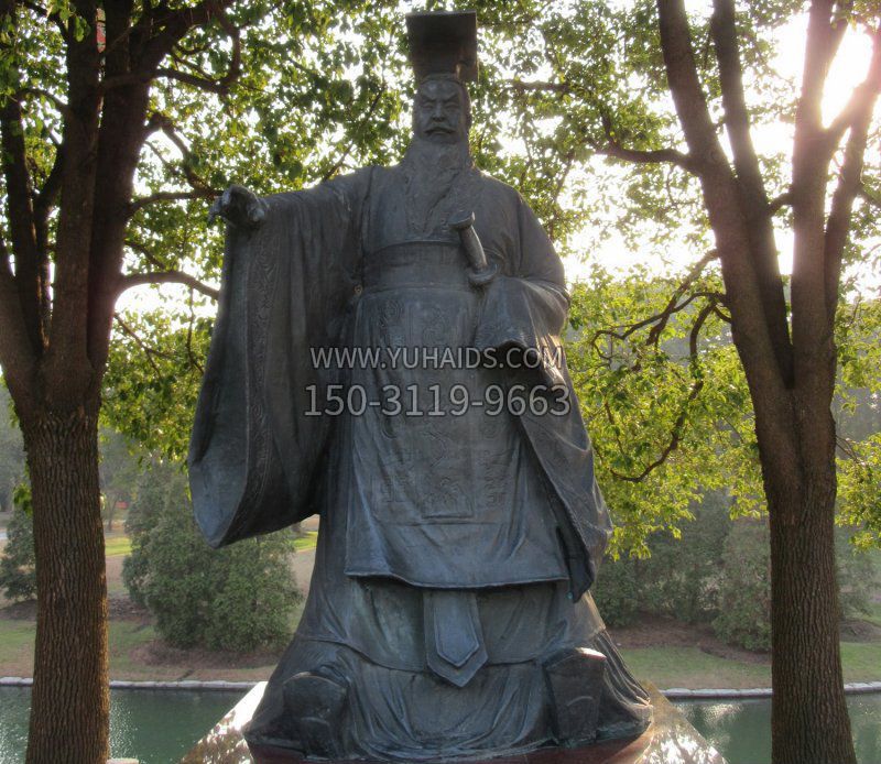 古代皇帝刘邦铜雕雕塑