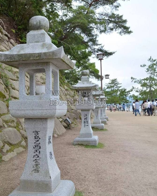 大理石古代宫灯雕塑
