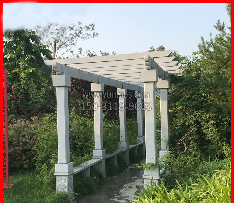 大理石公园走廊石雕雕塑