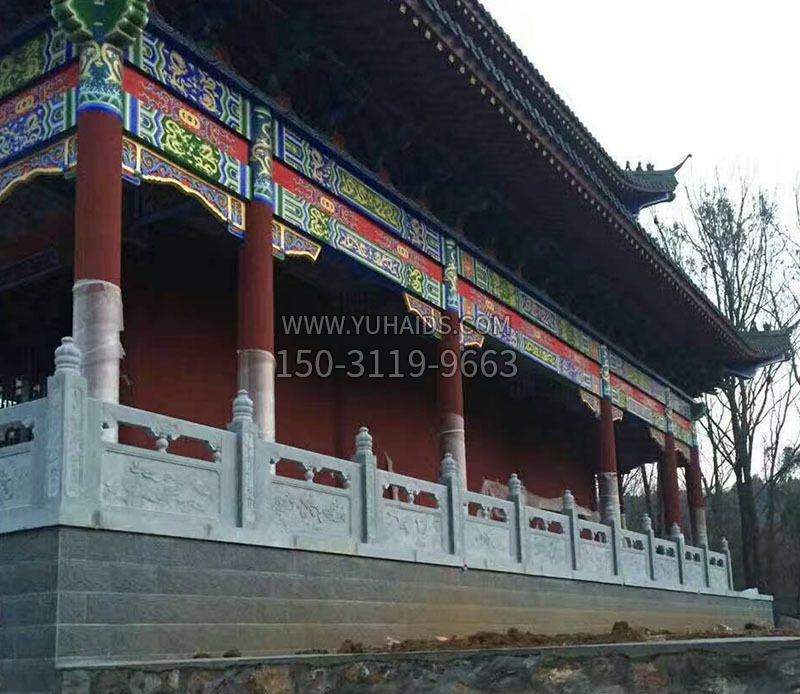 大理石景区石栏板石雕雕塑