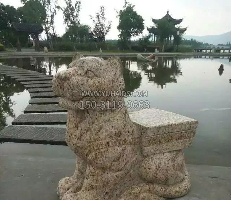 公园十二生肖虎石雕雕塑