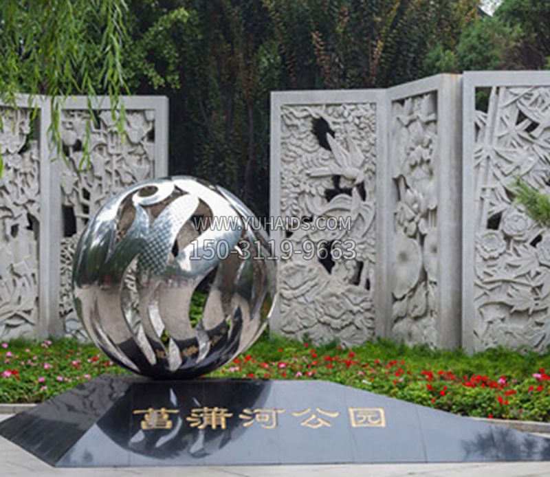 不锈钢飘带户外雕塑