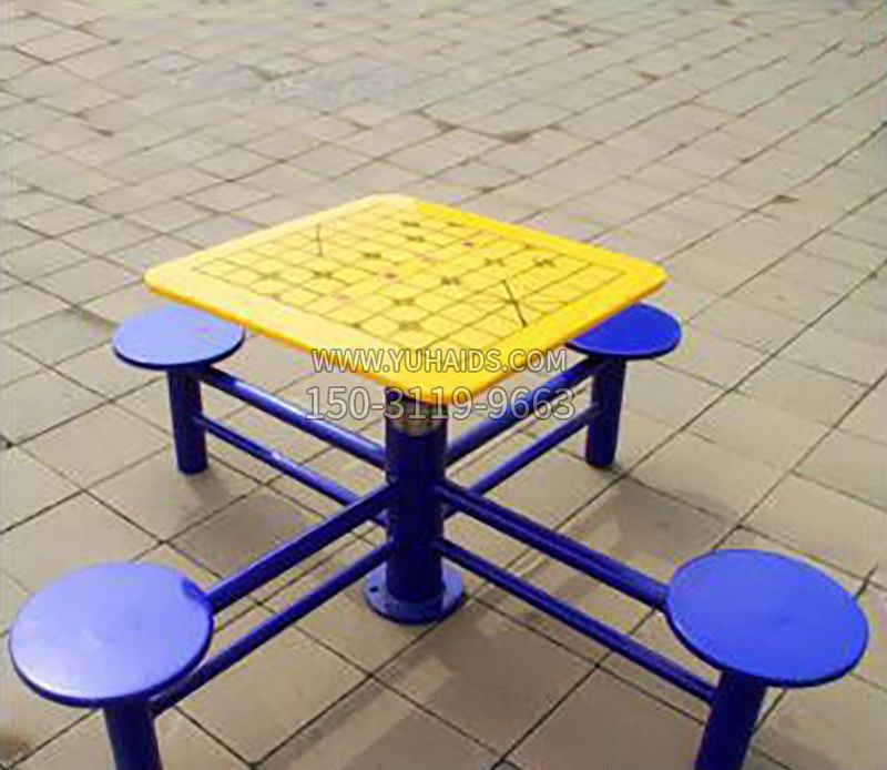 公园不锈钢棋牌雕塑
