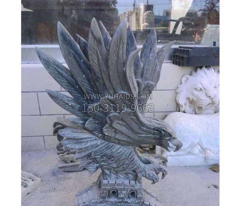 动物雄鹰石雕 动物雄鹰石雕